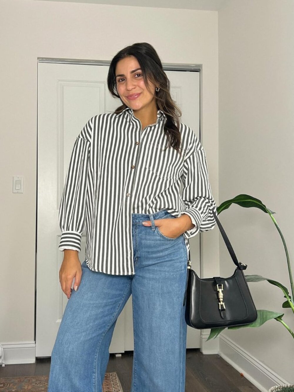 Cotton Striped Button Down Shirt